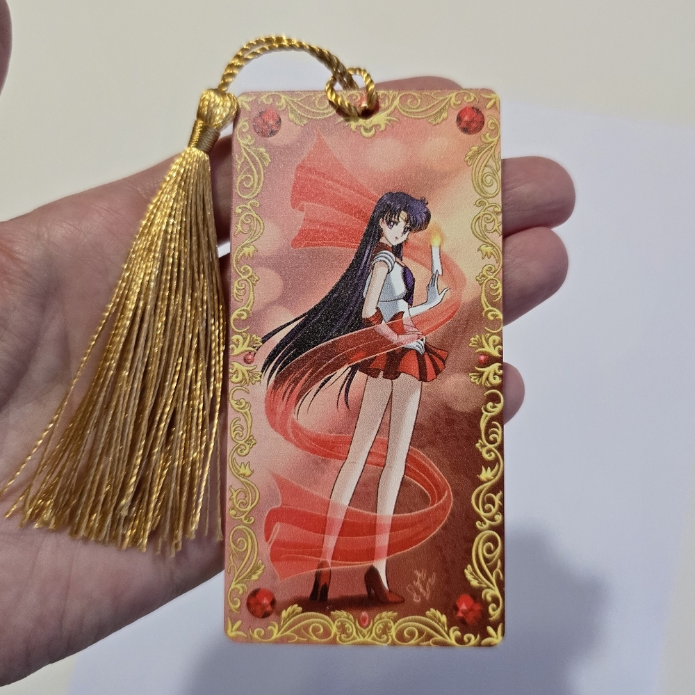❤️‍🔥 Sailor Mars Plastic Bookmark